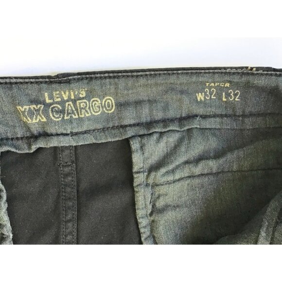 Levi's Pants Mens Cargo 32x32 Black XX Taper Leg Casual Tactical Utility Trouser - Picture 4 of 14